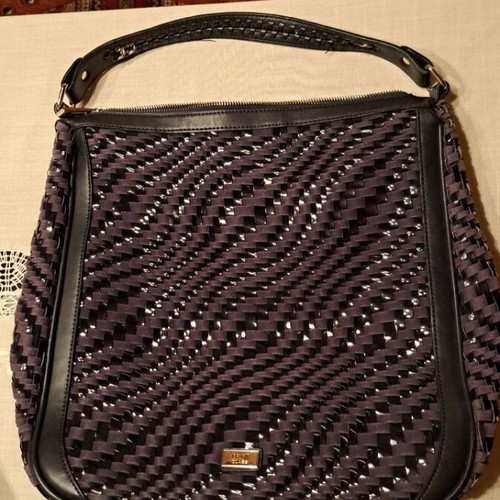 Cavalli Class blue shoulder bag like new with impressive strap
