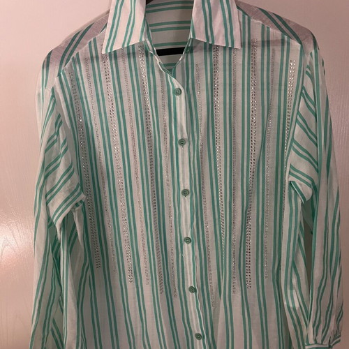 Shirt with Strass New, Green, Sizes M and L