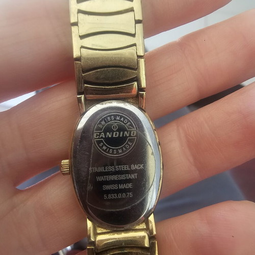 Candino women's Swiss made watch used, gold tone