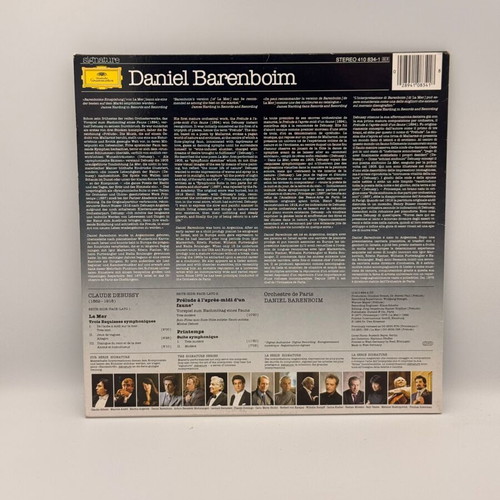Debussy La Mer LP used, Daniel Barenboim, Orchestre De Paris
