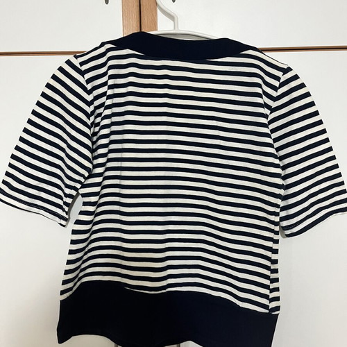 Blouse with elbow-length sleeves, size Small, like new, cotton