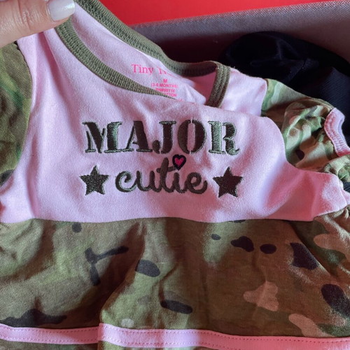 Multicam baby bodysuit new, 3-6 months, 100% cotton