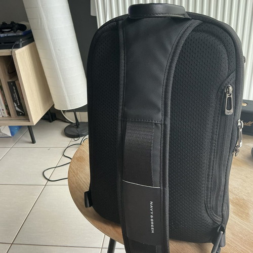 Navy & Green Backpack like new