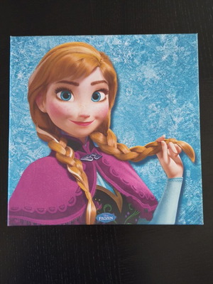 Frozen wall decor like new, set of 3 pieces 25×25cm