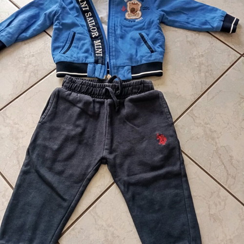 Polo tracksuit and orchestra sweatshirt set used for baby boy 12-18 months
