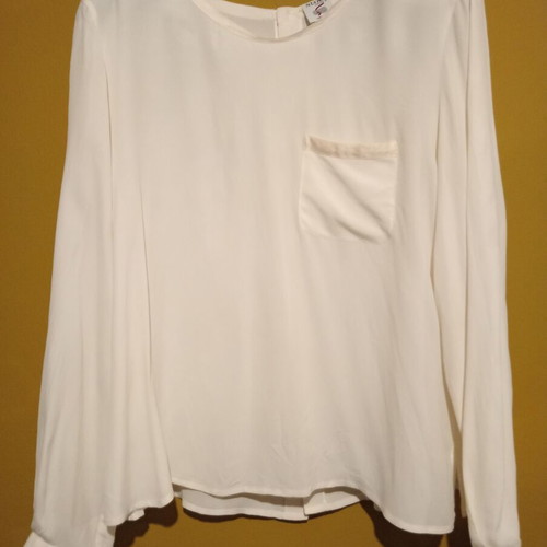 Nuova Citta vintage silk blouse 1995, white beige
