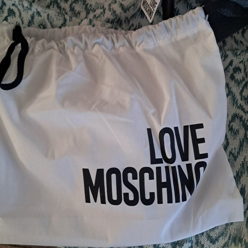 Love Moschino Denim Shoulder Bag new, blue