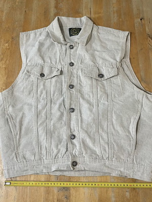Blue Jeans Vest beige XL unisex like new
