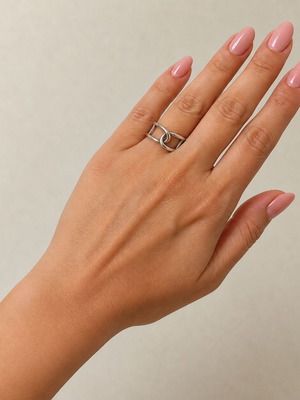 Handmade open ring from 925 silver new