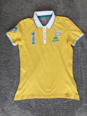La Martina polo shirt like new, yellow, size M