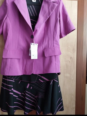 Ταγιέρ τριών τεμαχίων καινούριο, μέγεθος 42, μαύρο και ροζ