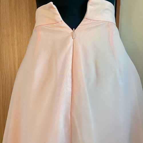 Ethereal salmon pale asymmetrical party skirt like new, size XXS
