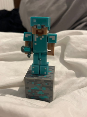 Minecraft diamond Steve figure