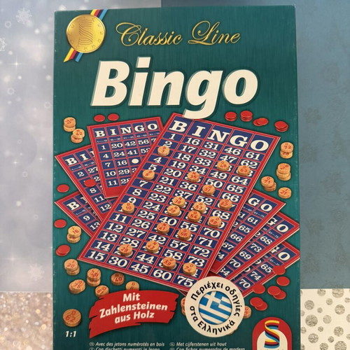 Bingo Schmidt Classic Line board game with wooden chips new