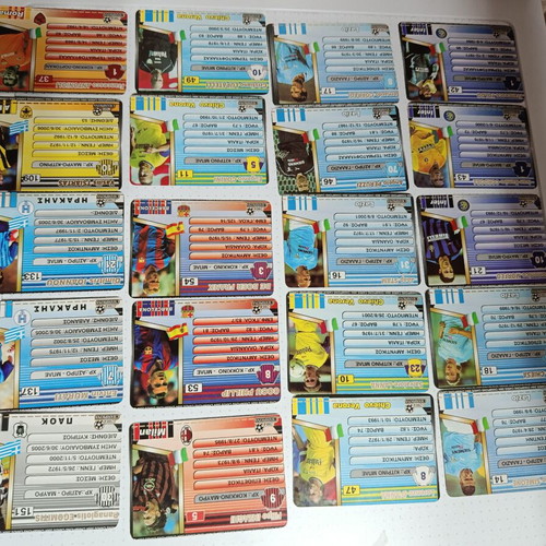 Champions 2004 Konstantinidis double-sided single stickers, 35 pcs