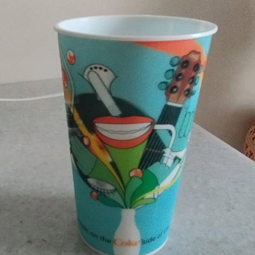 Coca Cola collectible glass like new, plastic 500ml