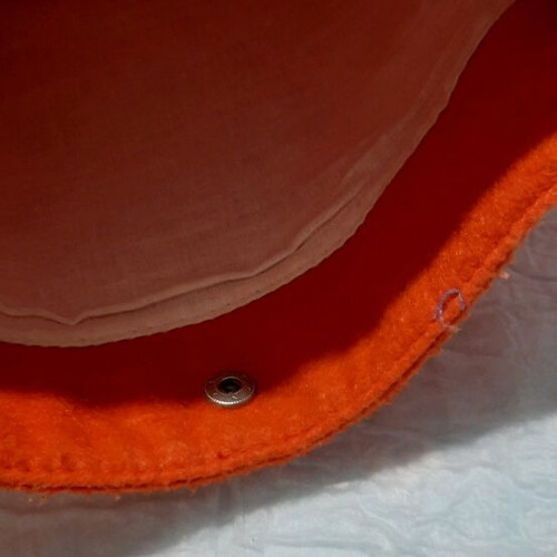 Boho shoulder bag like new, orange with elephant design