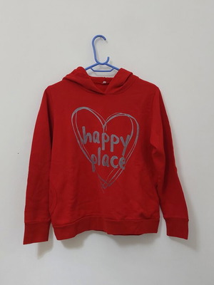Women's hoodie like new, size S, dark red