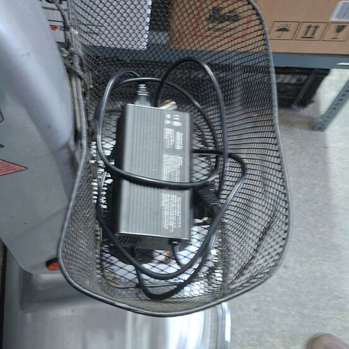 Electric wheelchair with battery