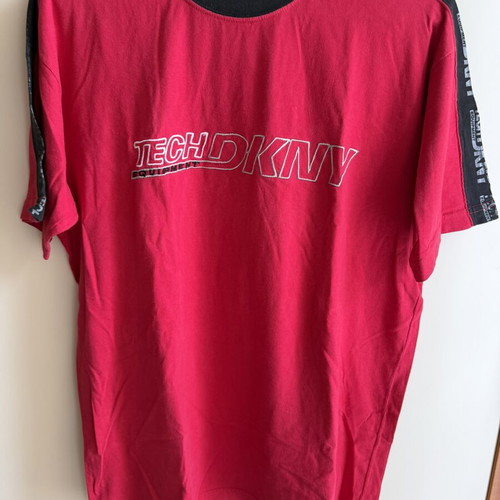 DKNY men's red blouse size large used