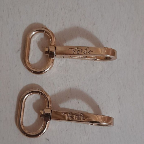 Carabiner set like new, pink gold, 2 pieces for Verde bags