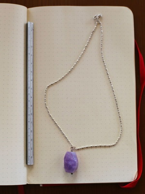 Chain with purple pendant used