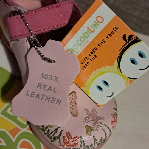 Crocodilino baby leather shoes, size 19