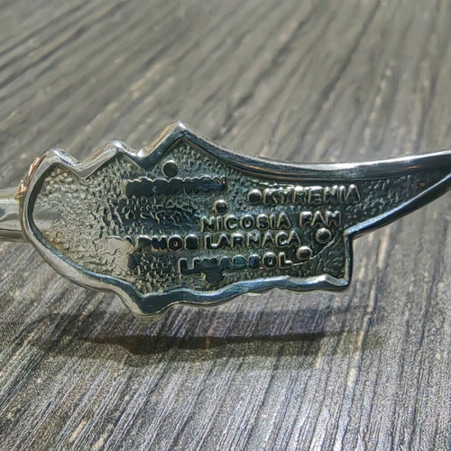 Silver souvenir spoon from Cyprus new