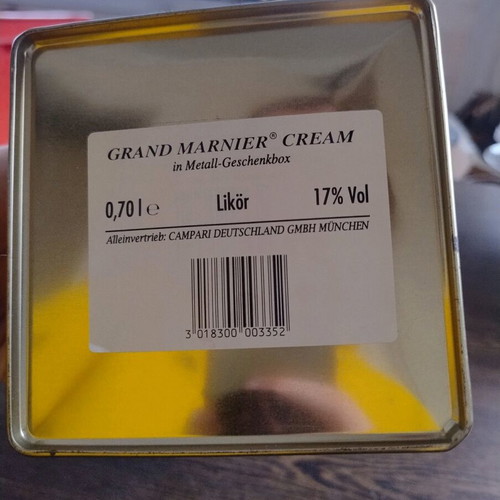 Vintage 1990 metal container Creme de Grand Marnier