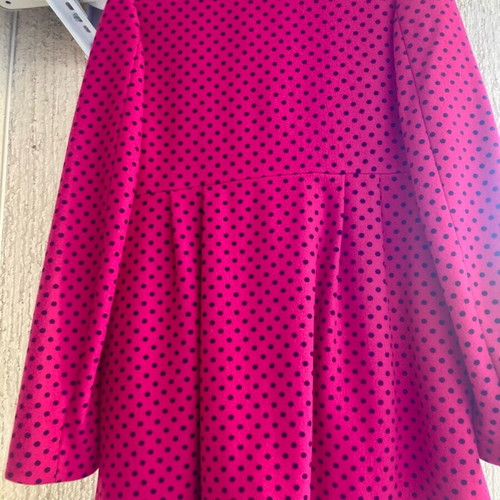 Light fuchsia polka dot coat Killah small new