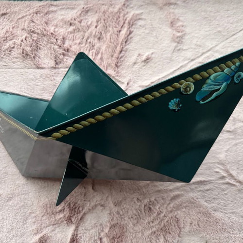 Decorative metal boat handmade used