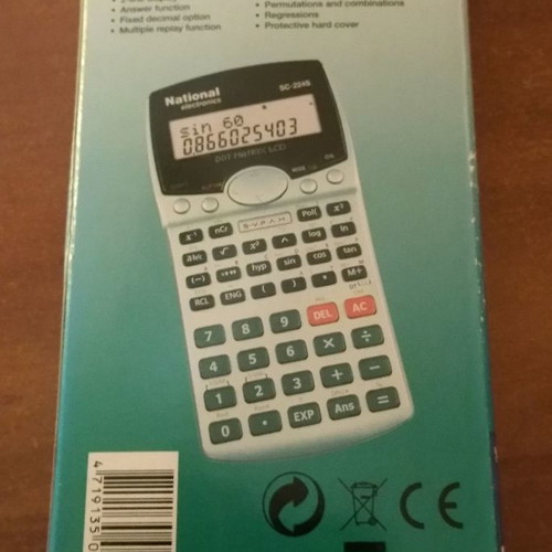 National SC-224S scientific calculator new