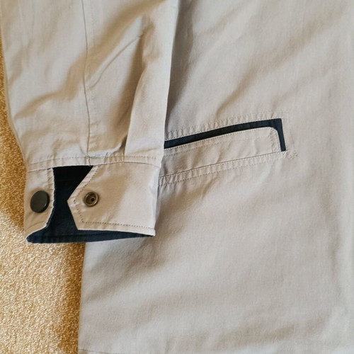 Men's double face jacket like new, beige and blue, size L