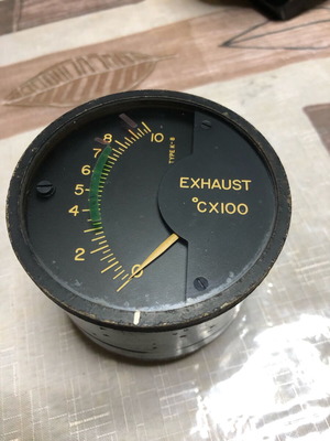 Aircraft Exhaust Gas Temperature Gauge used