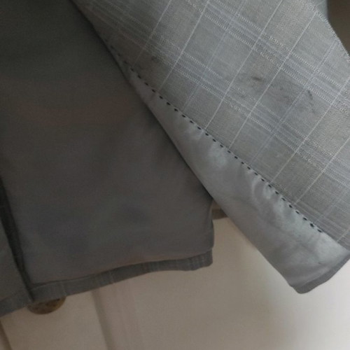 Paparazzi Men's Grey Checked Jacket Like New Size L