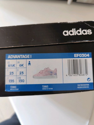 Adidas baby shoes pink with flowers size 23 like new