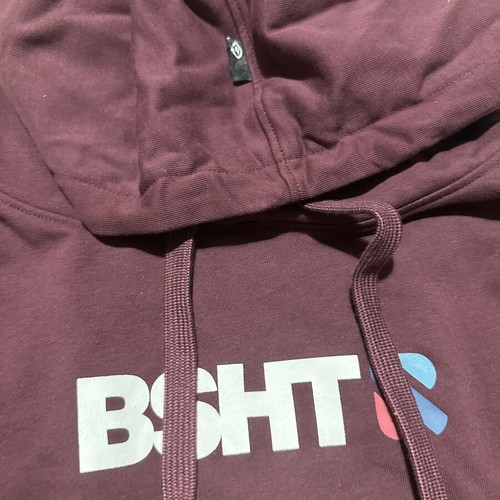 Men's Hoodie No Name XL Burgundy with Kangaroo Pocket
