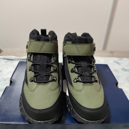 Fila FW8185 children's casual shoes, black and green, size 33