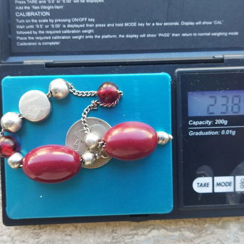 Begleri 925 with Bakelite Beads like new