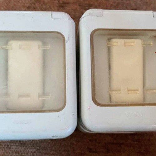 Gewiss GW 26 211 Waterproof Outdoor Switches used, set of 2