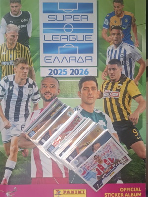 Superleague Panini stickers pack of 75, like new