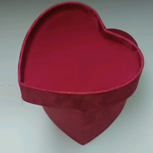Heart-shaped box like new with roses