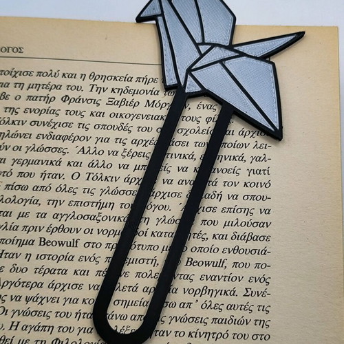 Origami bookmark new, 3D printed