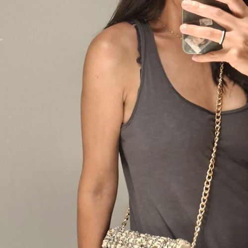 Zara shoulder bag like new, beige with silver and gold stones and chain