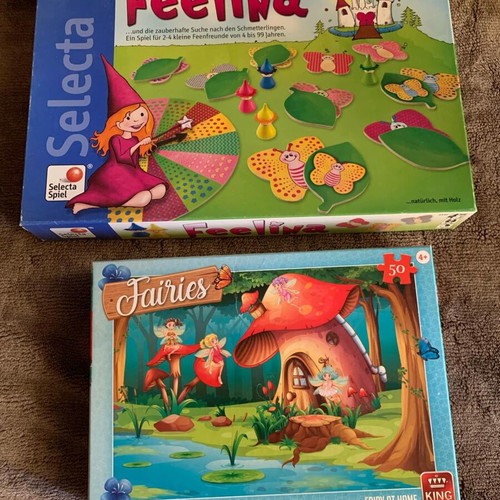Fairies board games pack like new, Selecta Feelina and King Fairies