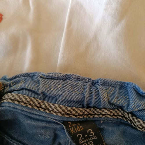 Zara Kids denim pants and 2 long-sleeve shirts like new, multicolor, 2-3 years