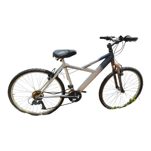Mountain bike used, silver, men's, with gears