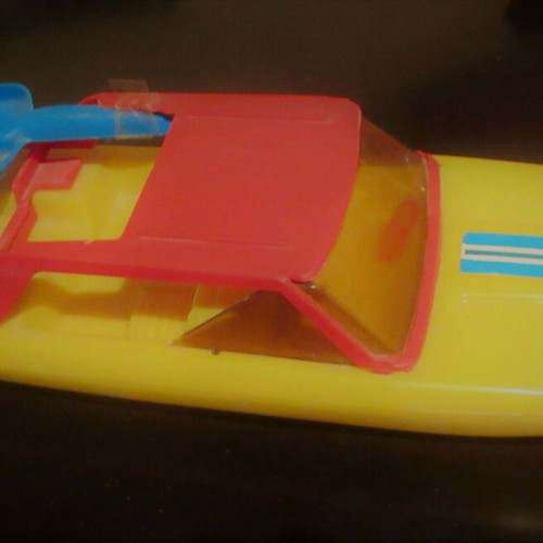Plastic Greek Children's Sea Toy Boat new 70s-80s