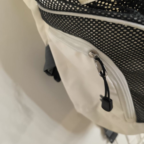 Marsipos for Small Dogs used, white with black details and pockets