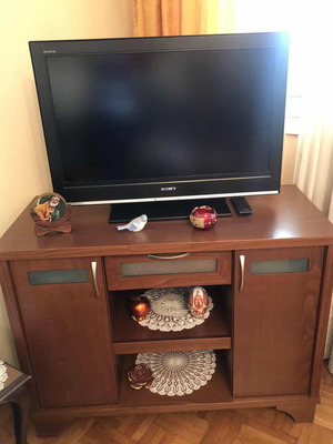Small walnut furniture like new, TV stand or buffet